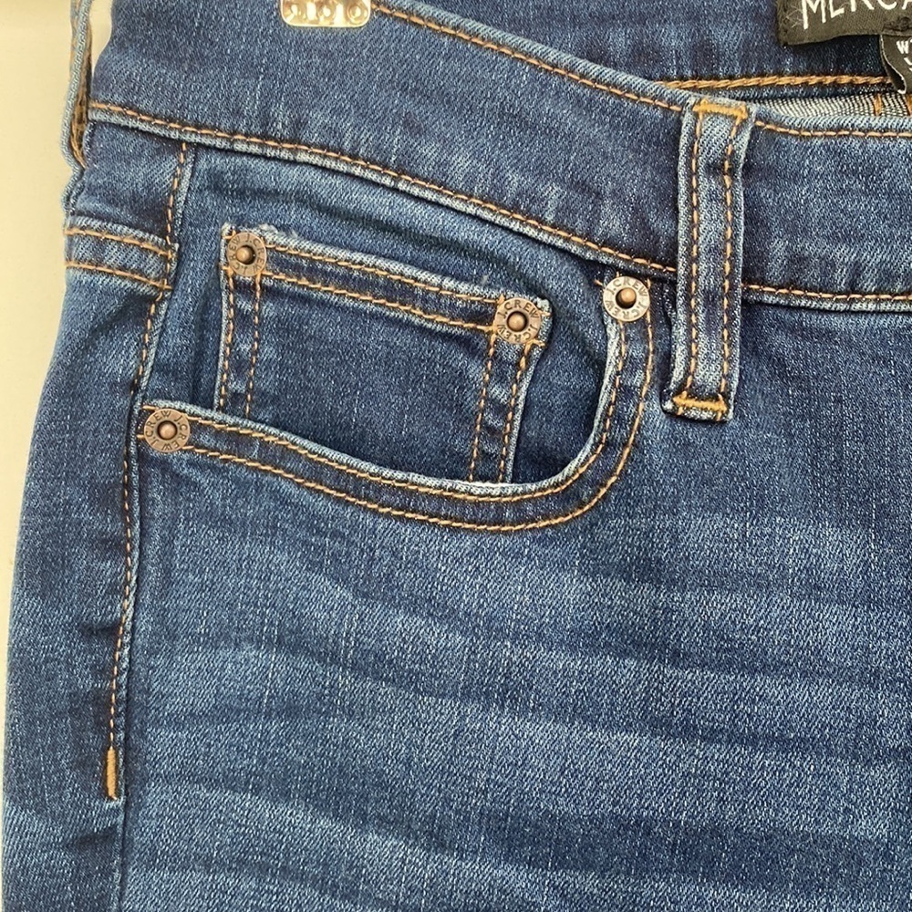 J. Crew Mercantile Cotton Blend Blue Jeans Size W27 L26 - Picture 4 of 14